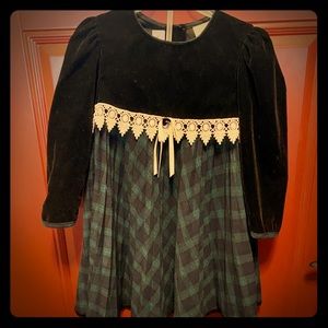 Long Sleeve Plaid Dress